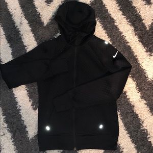 black Nike zip up jacket